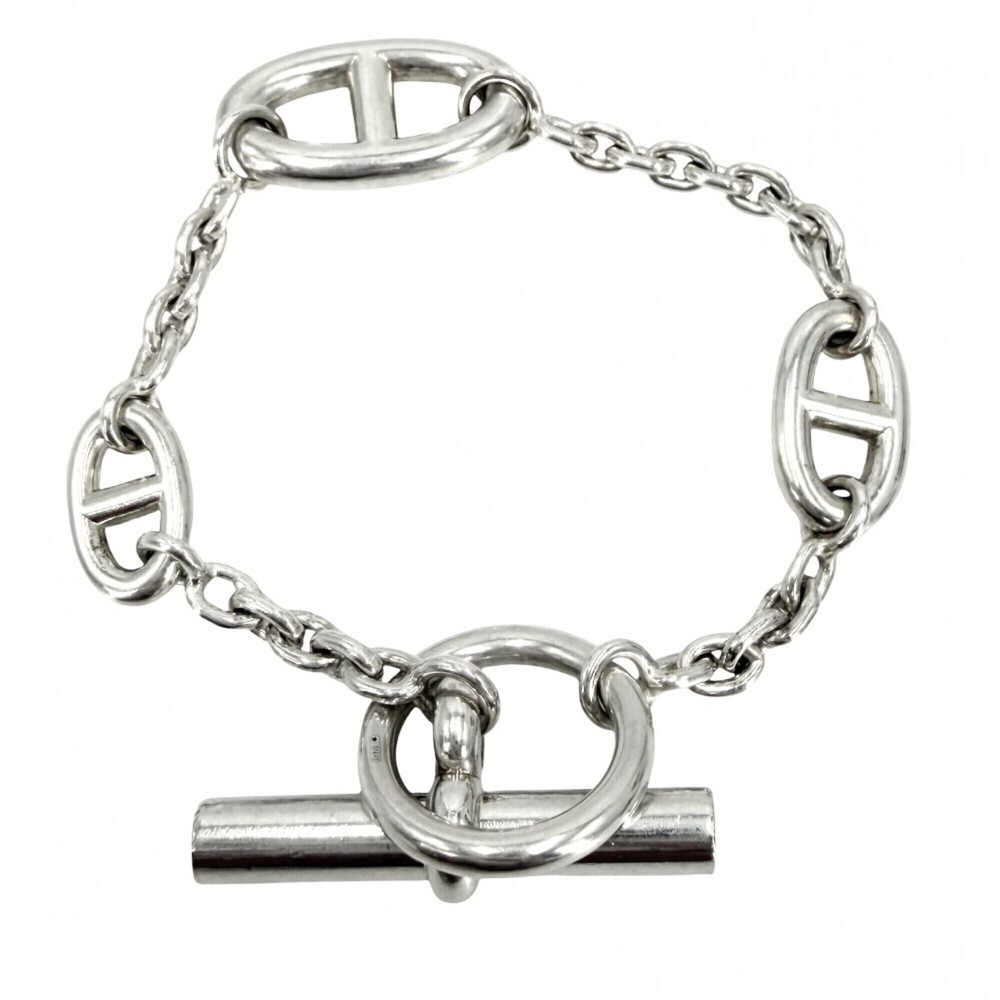 HERMES Silver Charm Bracelet